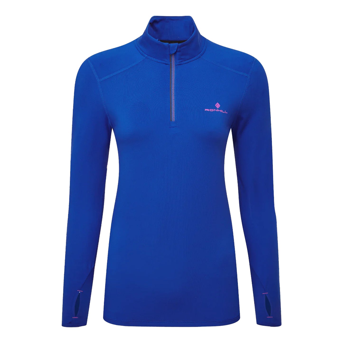 Ronhill Core Thermal 1/2 Zip Running Shirt Women-Blue