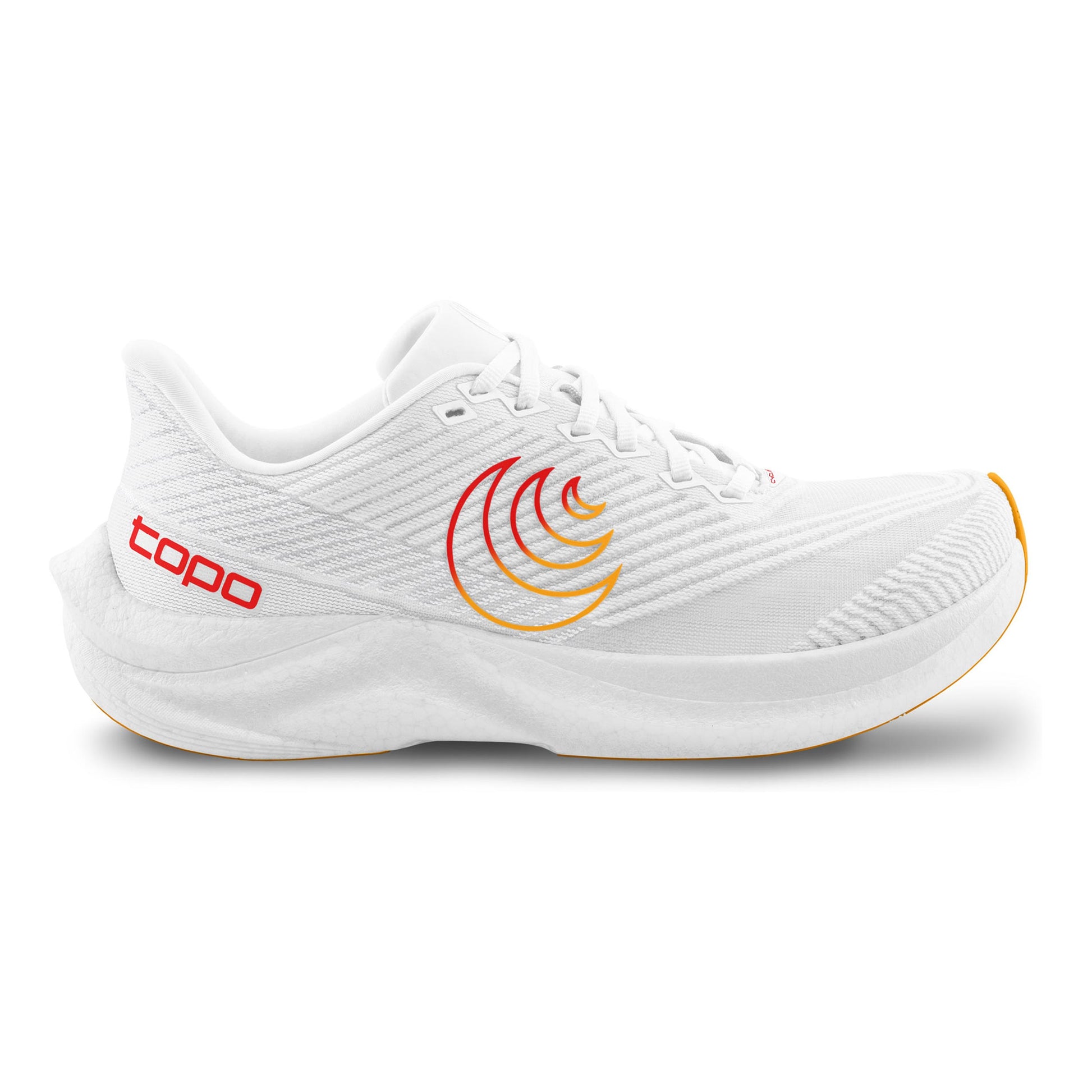 TOPO ATHLETIC Cyclone 3 Competition Running Shoe Men-White,Red