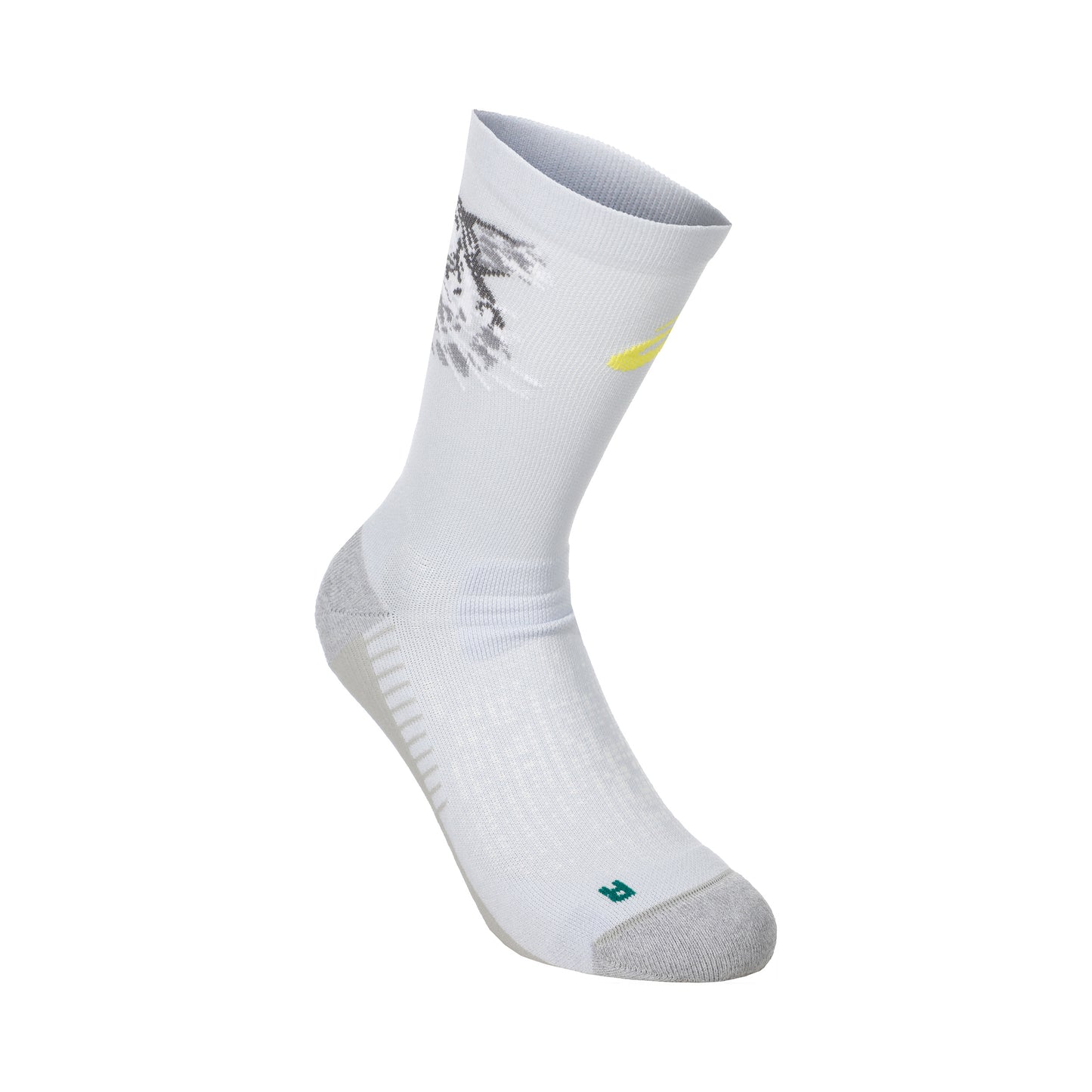 ASICS Performance Run Crew  Running Socks - white, yellow