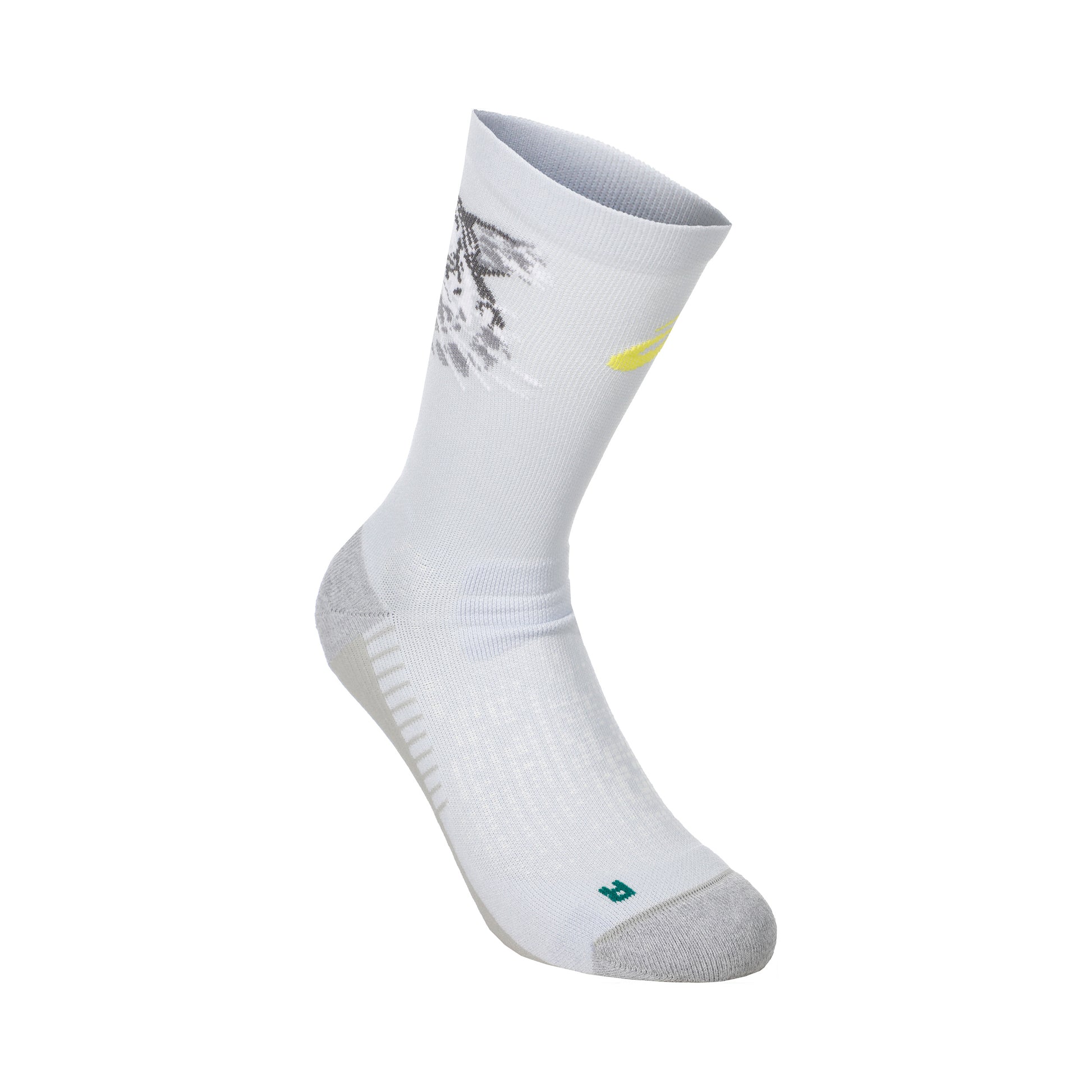 ASICS Performance Run Crew  Running Socks - white, yellow