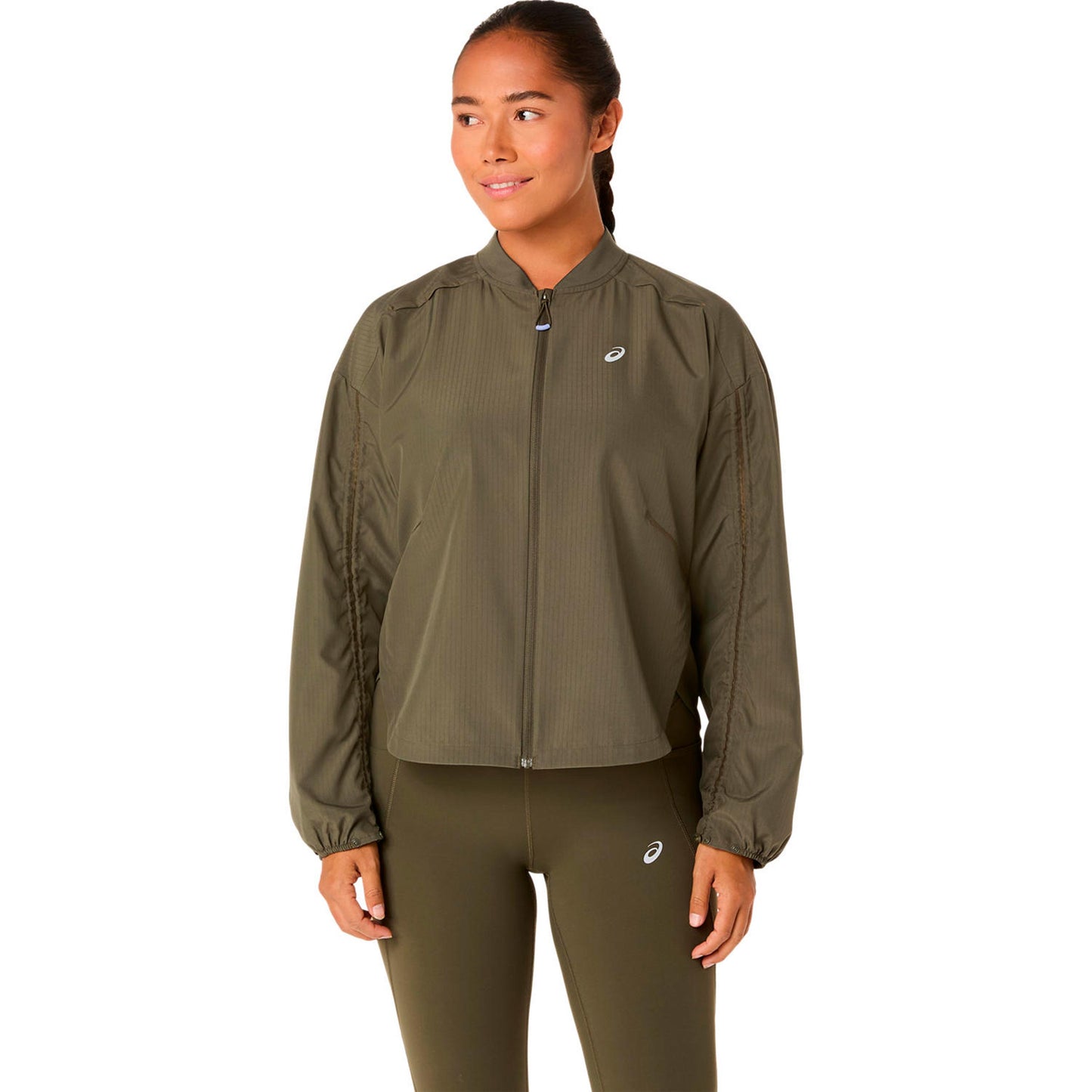 ASICS Nagino Adjustable  Running jacket Women - green