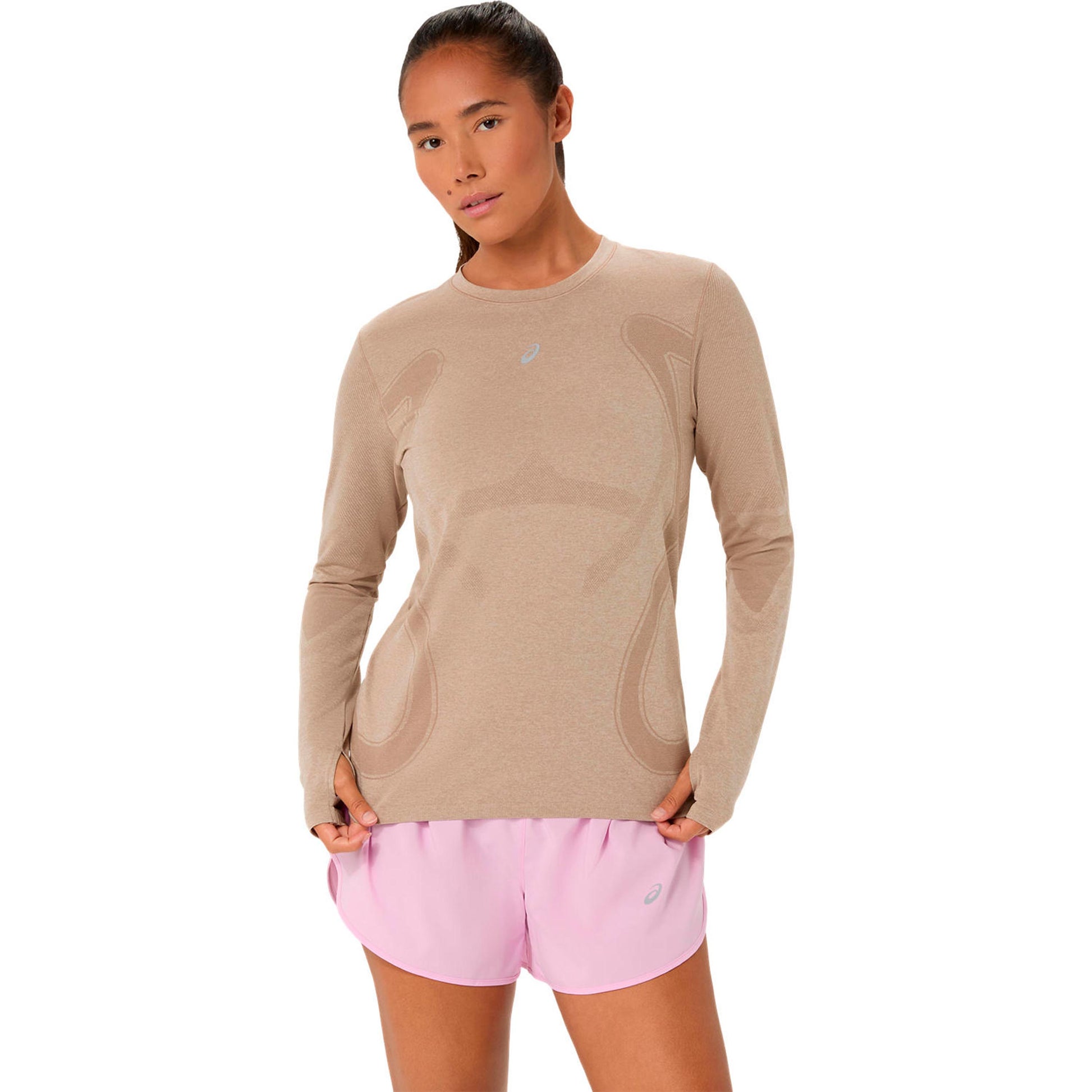 ASICS Road Seamless  Running shirt Women - beige