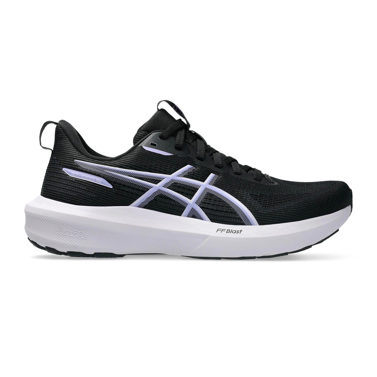 ASICS GT-1000 14 Stability running shoe Women - black, lilac