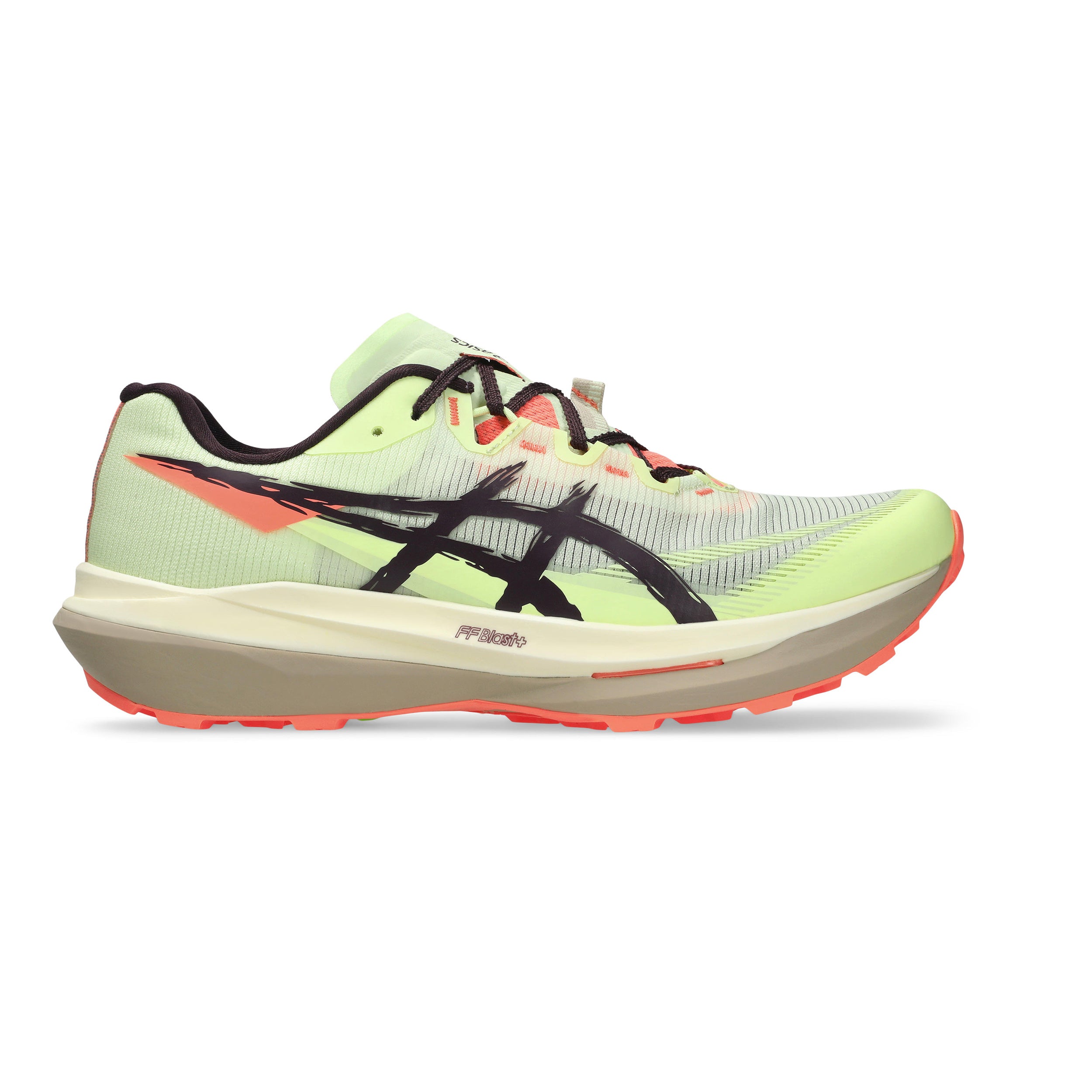 ASICS FUJISPEED 4 Trail running shoe Unisex - neon yellow, lilac