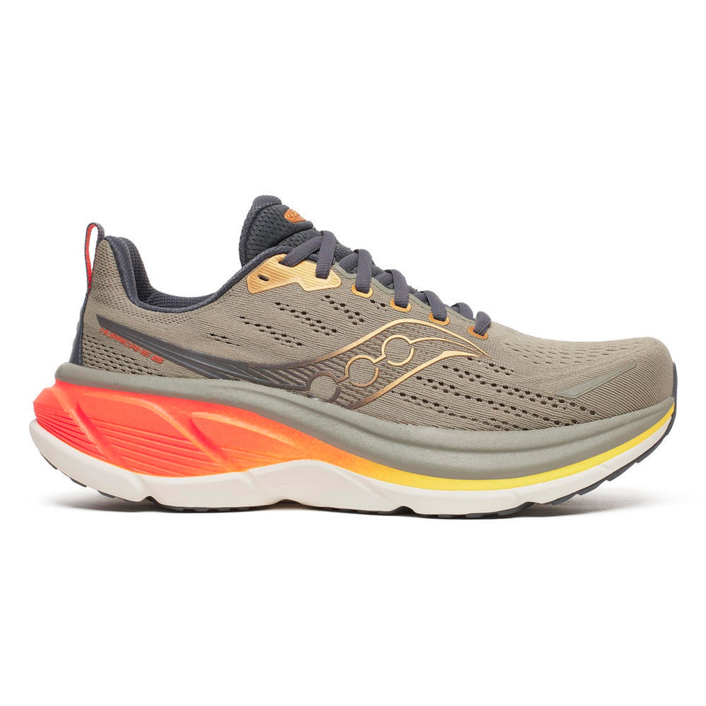 Saucony Hurricane 25 Stability running shoe Men-khaki, orange