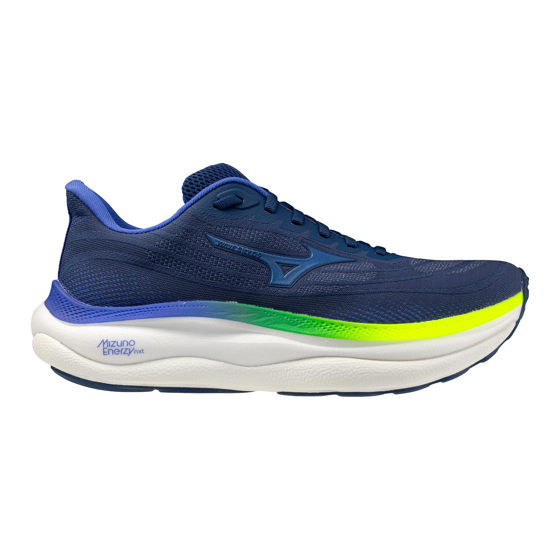 Mizuno Wave Sky 9  Neutral running shoe Men - dark blue, neon yellow