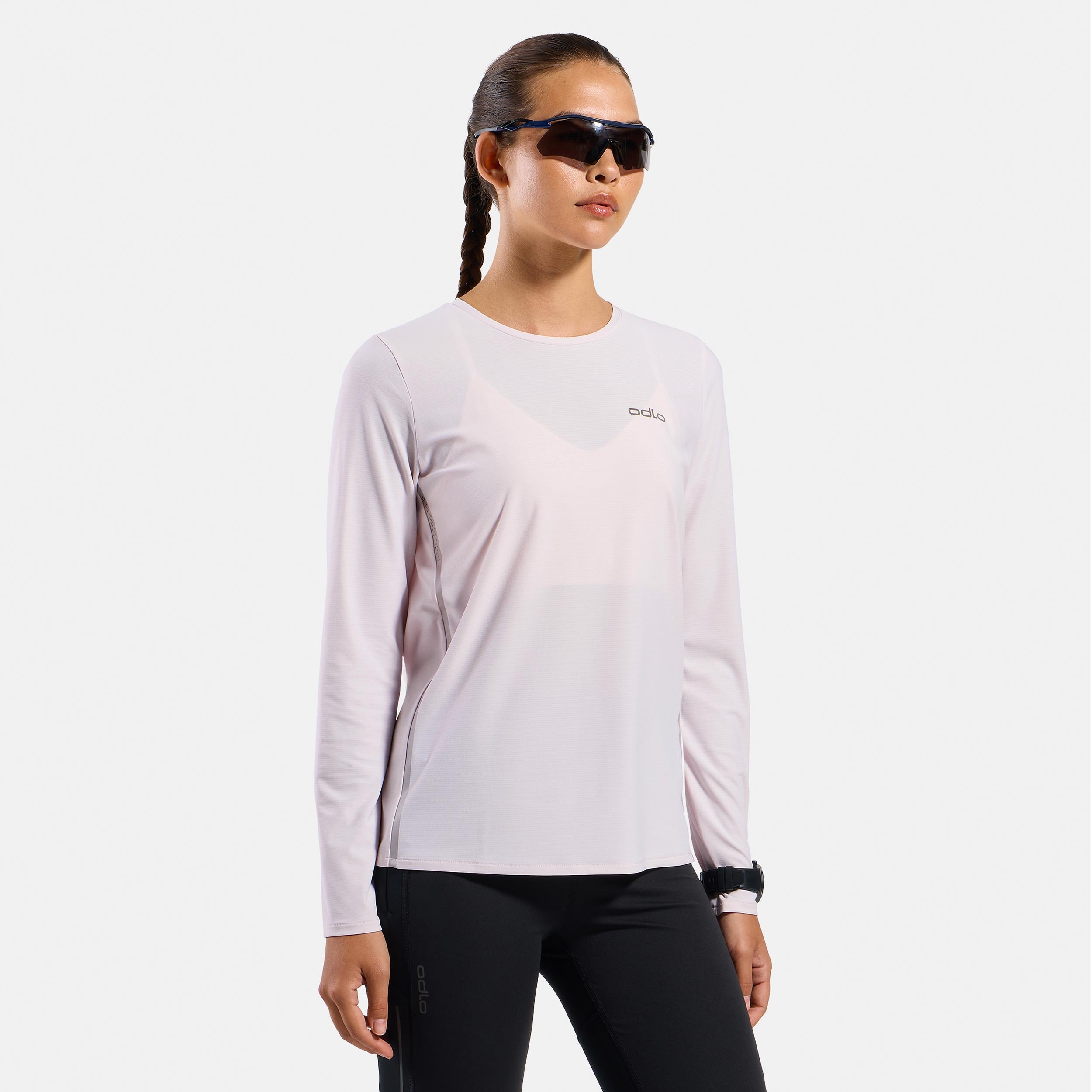 Odlo Zeroweight Chill-Tec  Running shirt Women - lilac