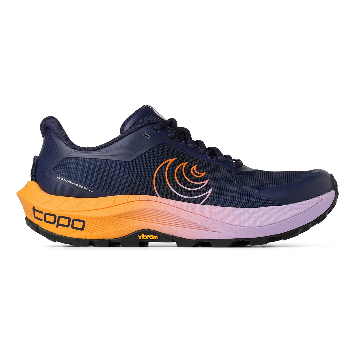 TOPO ATHLETIC MTN Racer 4 Trail running shoe Women - dark blue, orange