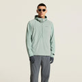 SubZ Light Zip Hoodie Men - sage
