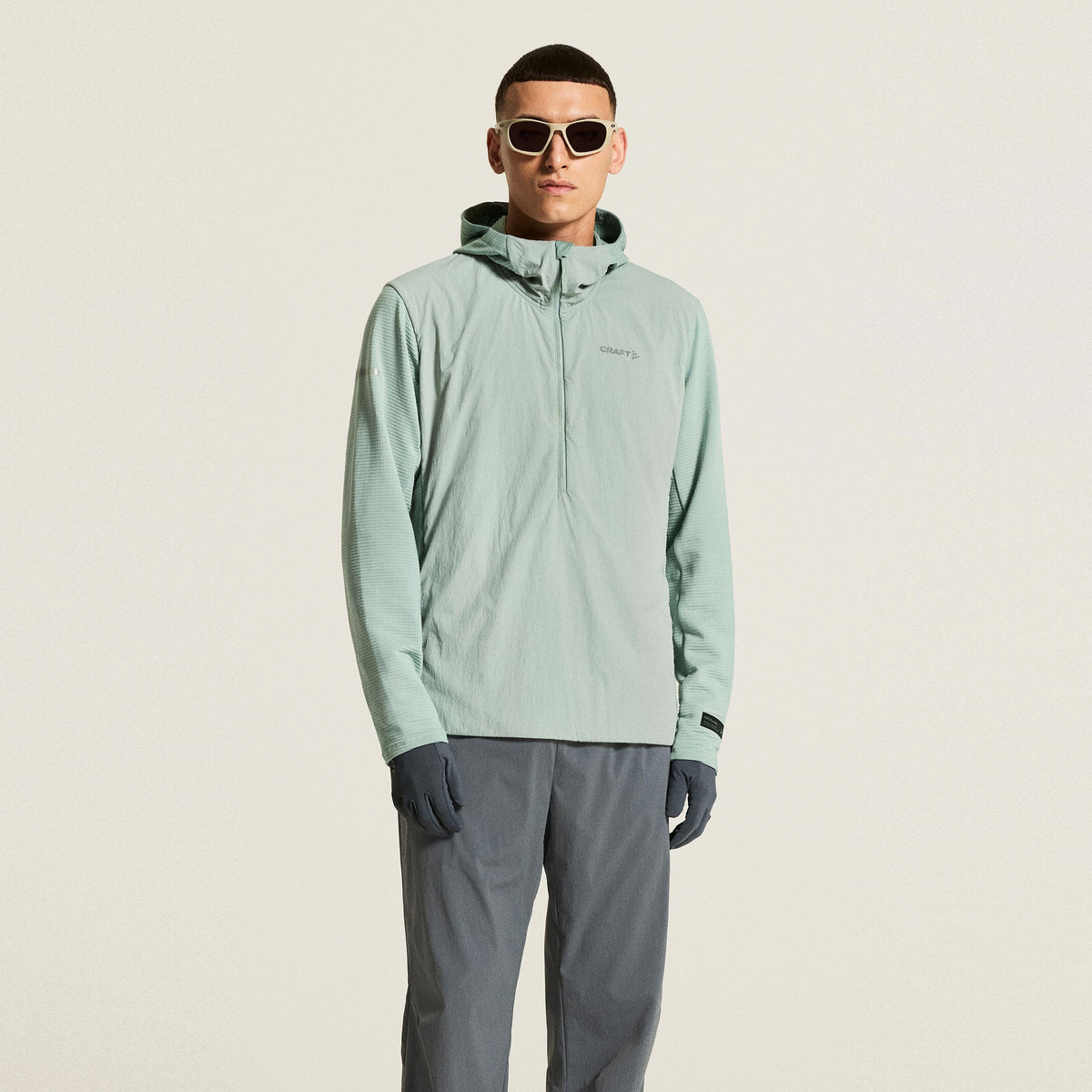 Craft SubZ Light Zip Hoodie Men - sage