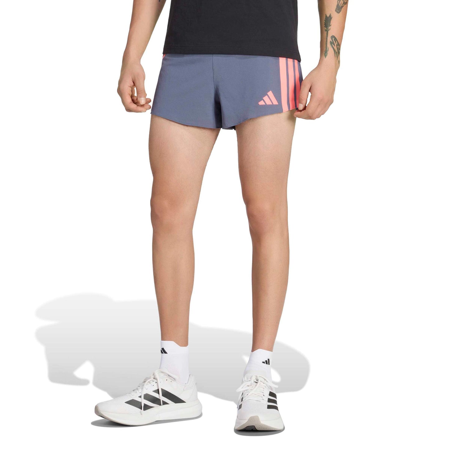 adidas adizero Gel 3in Running shorts Men - grey, coral