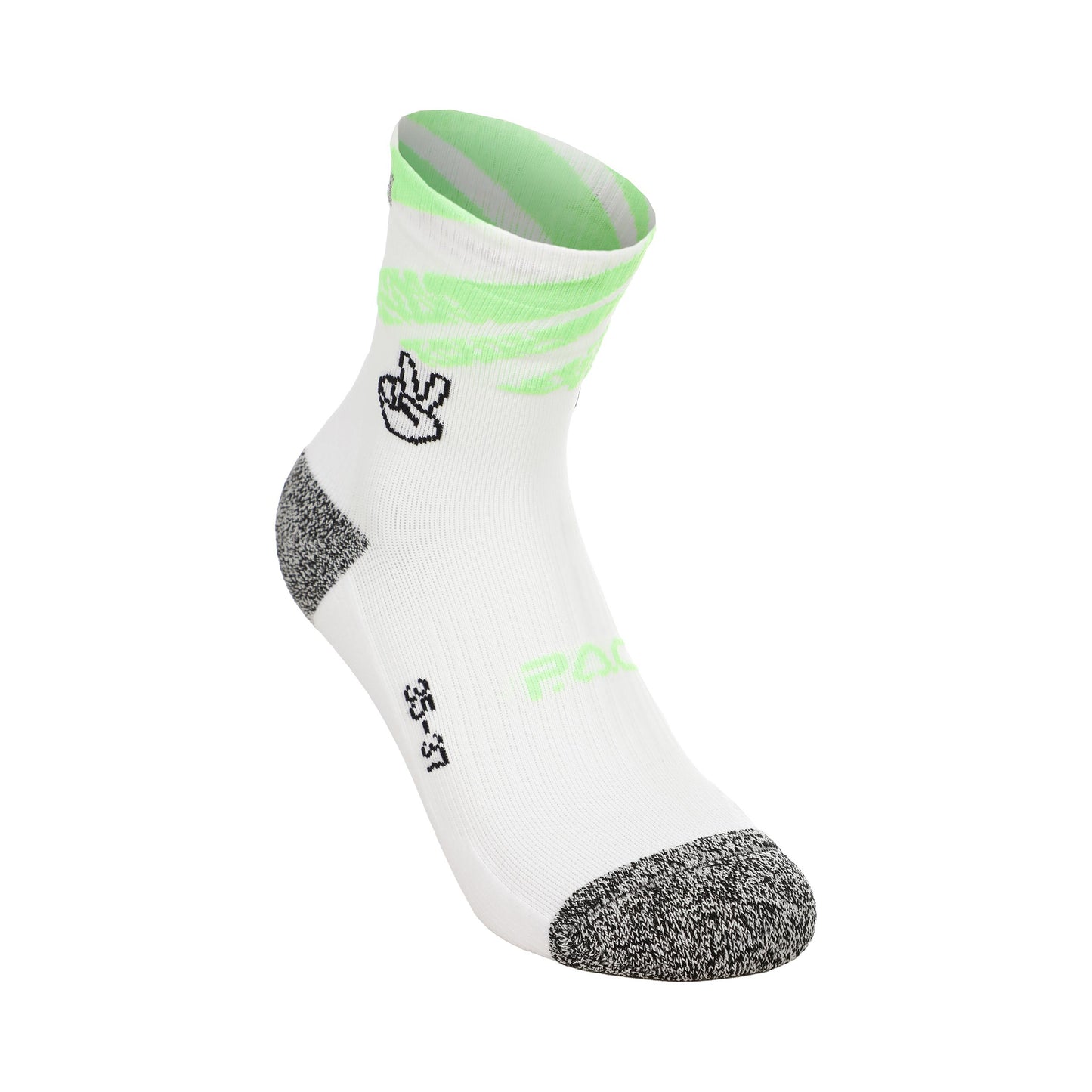 P.A.C. RN 6.2 Reflective Pro Mid Compression Compression Socks Women - white, neon orange