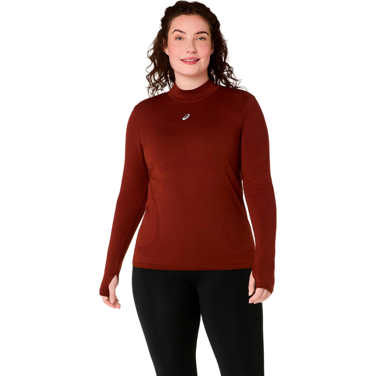 ASICS Road Winter Seamless  Running shirt Women - rust