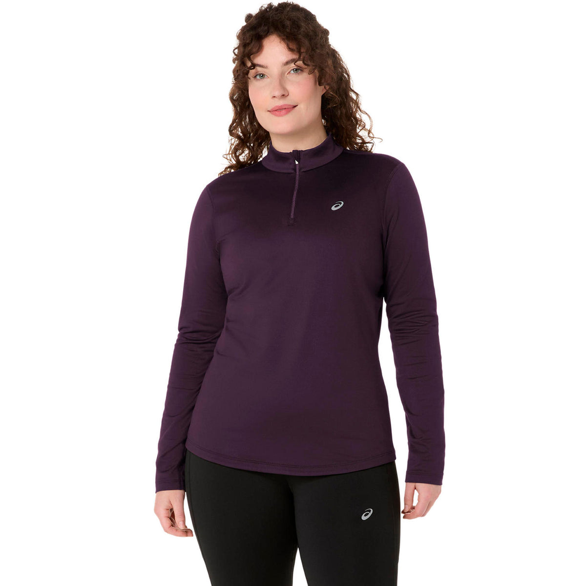 ASICS Core 1/2 Zip Winter  Running shirt Women - wine red