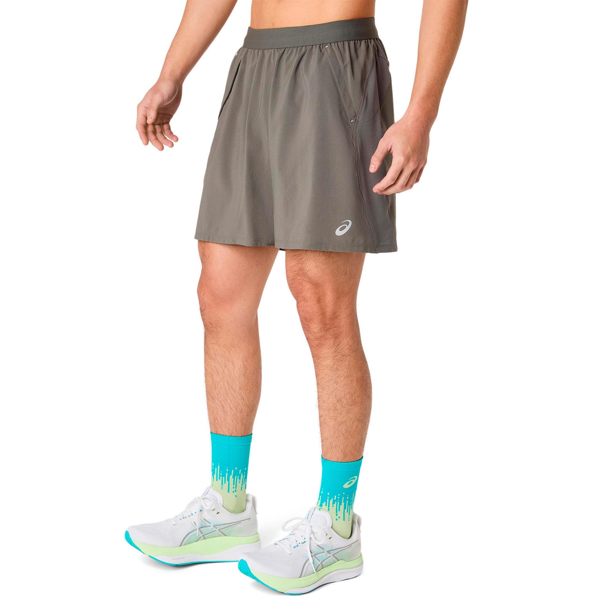 ASICS Road 2in1 7In  Running shorts Men - grey