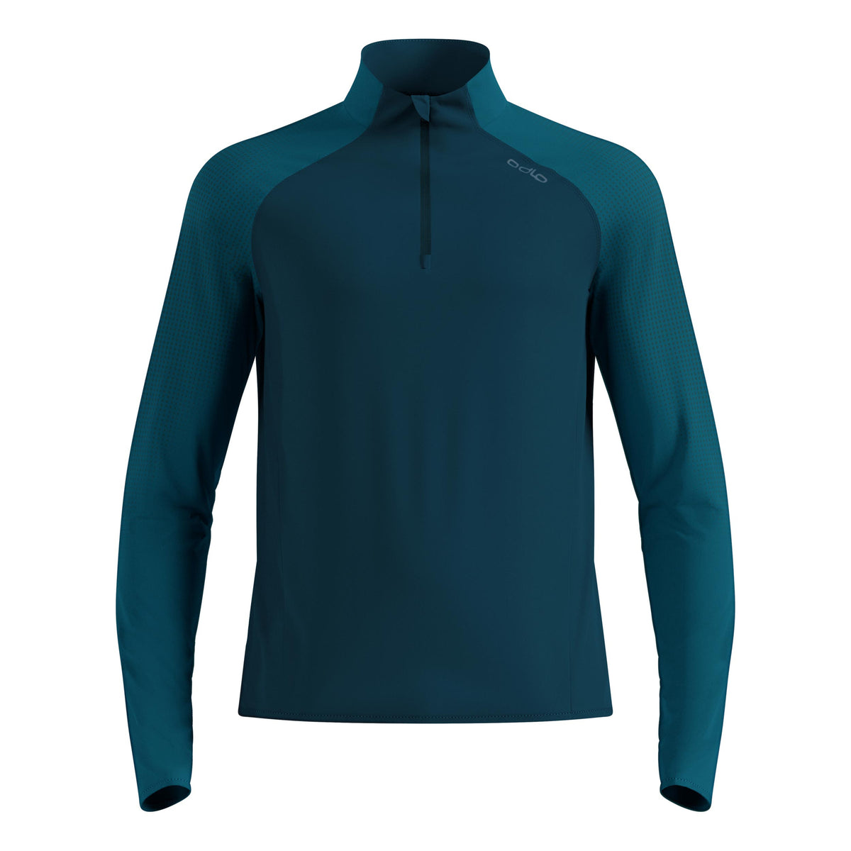 Odlo Zeroweight Warm Mid Layer 1/2 Zip Running shirt Men - petrol