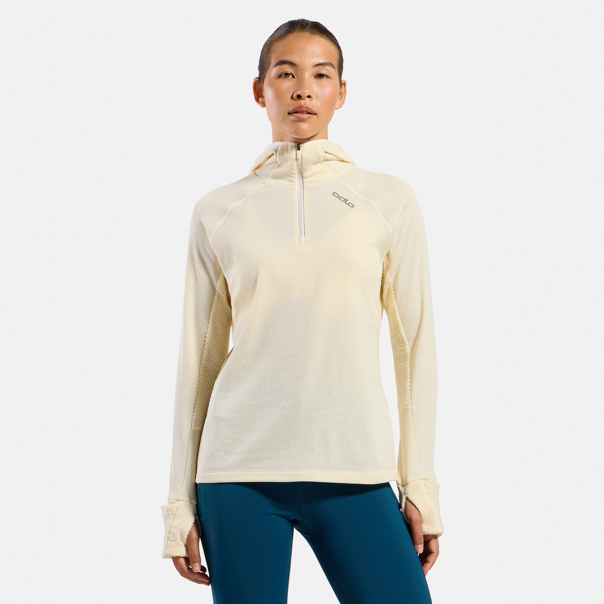 Odlo X-Alp Midlayer  Running shirt Women - cream