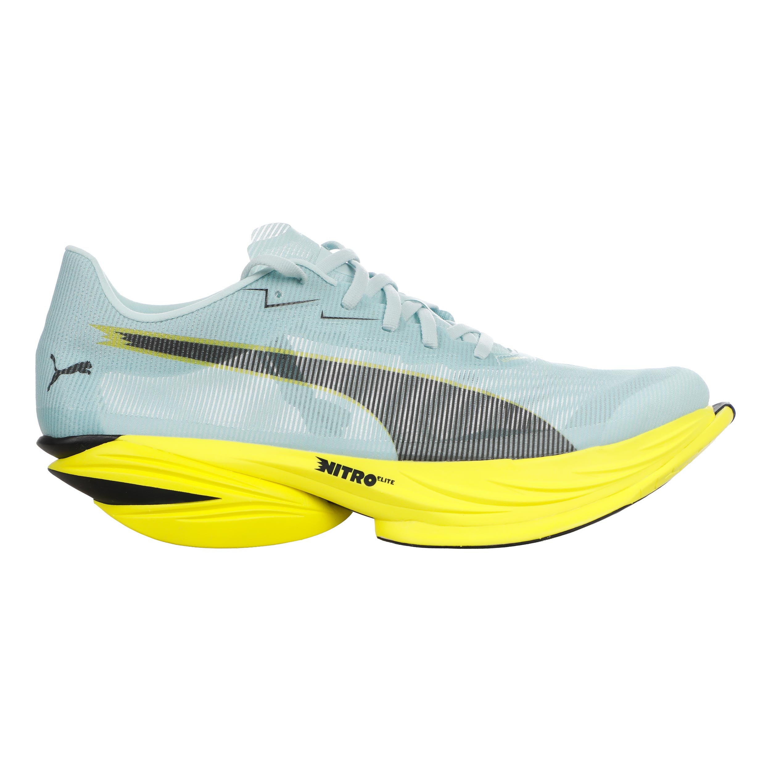 Puma FAST-R Nitro Elite 3 Competition running shoe Women-light blue, yellow