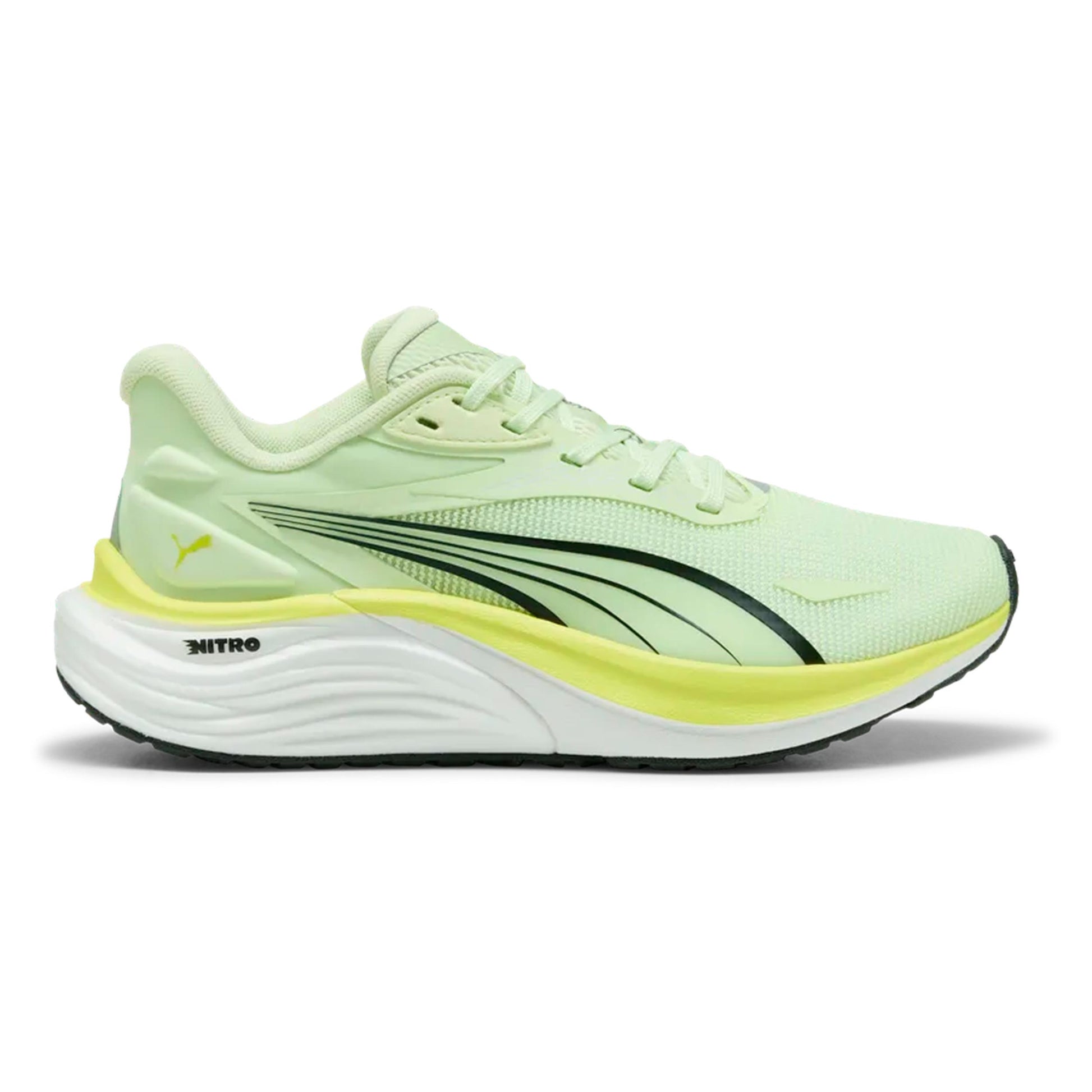 Puma Electrify Nitro 4 Jr Neutral running shoe Kids-green, lime