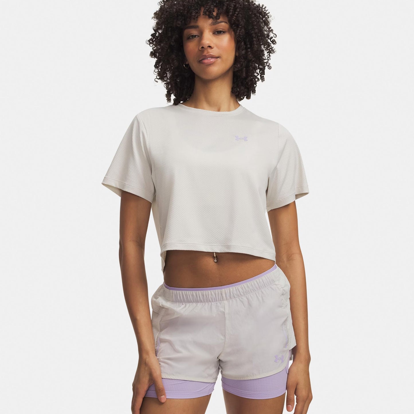 Under Armour Explor Trail Run Graphic  Running shirt Women-white, violet