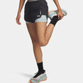 Explor Trail Ultra Lined  Running shorts Women-anthracite, blue