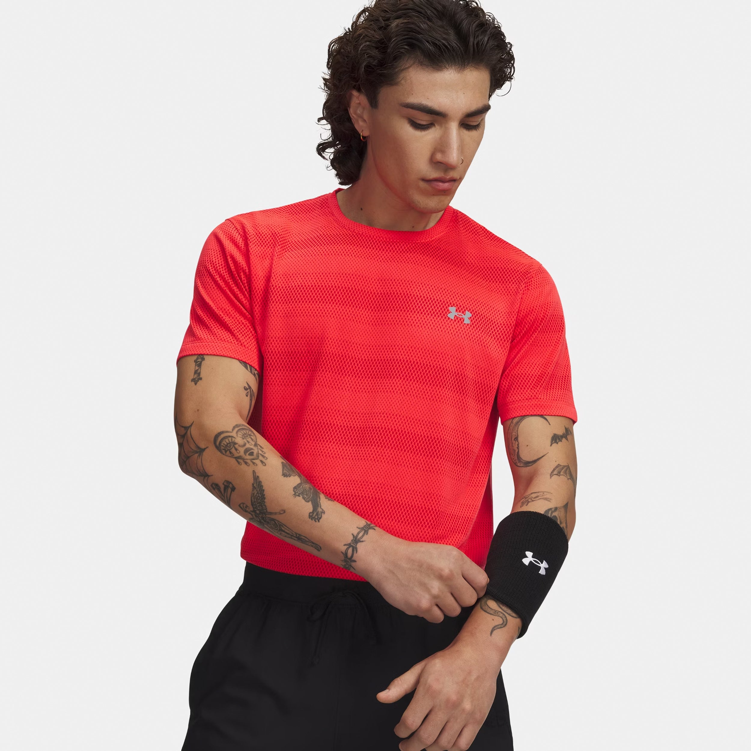 Under Armour Velociti  Running shirt Men - red, silver