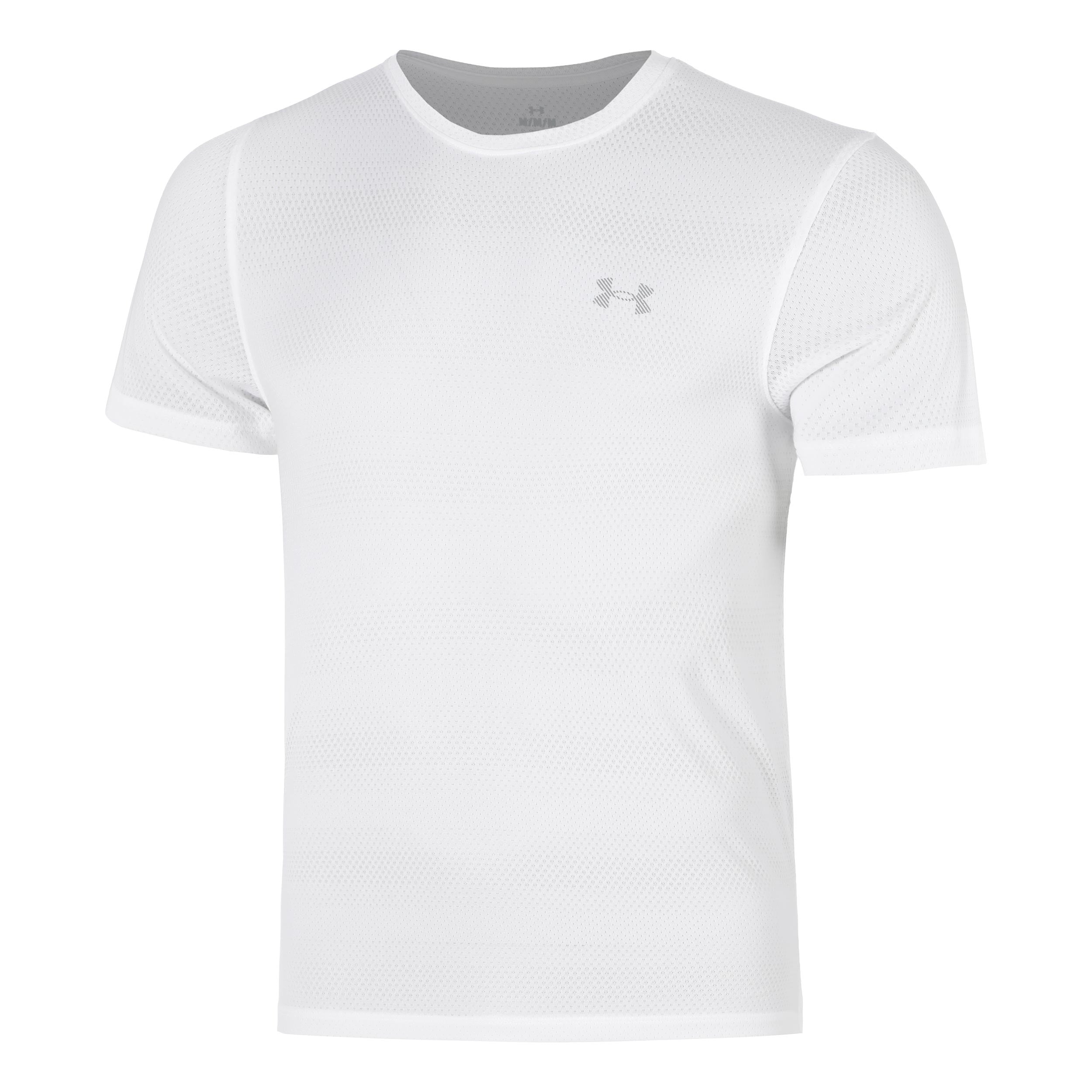 Under Armour Velociti  Running shirt Men - white, silver