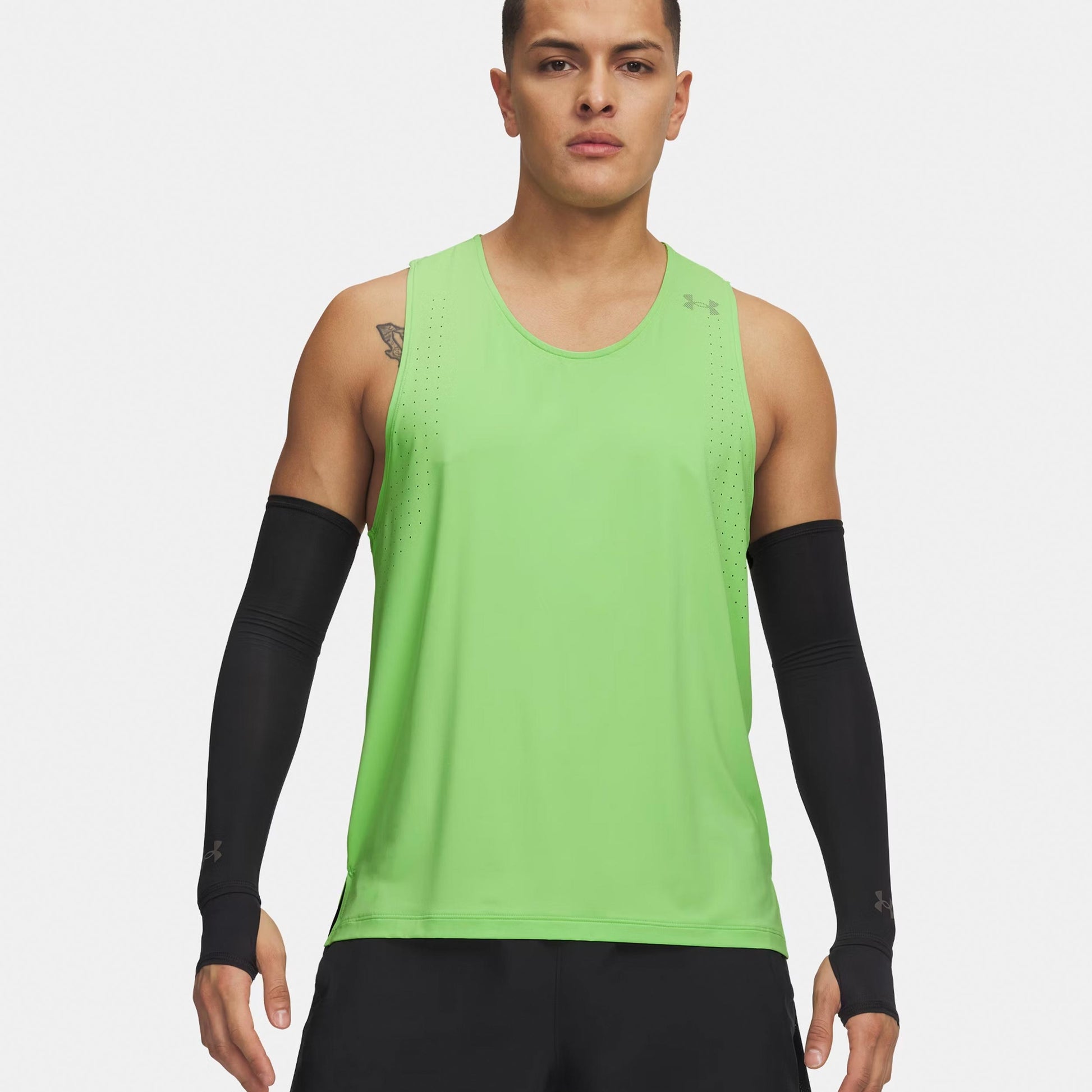 Under Armour Velociti Pro  Running shirt Men - neon green, silver