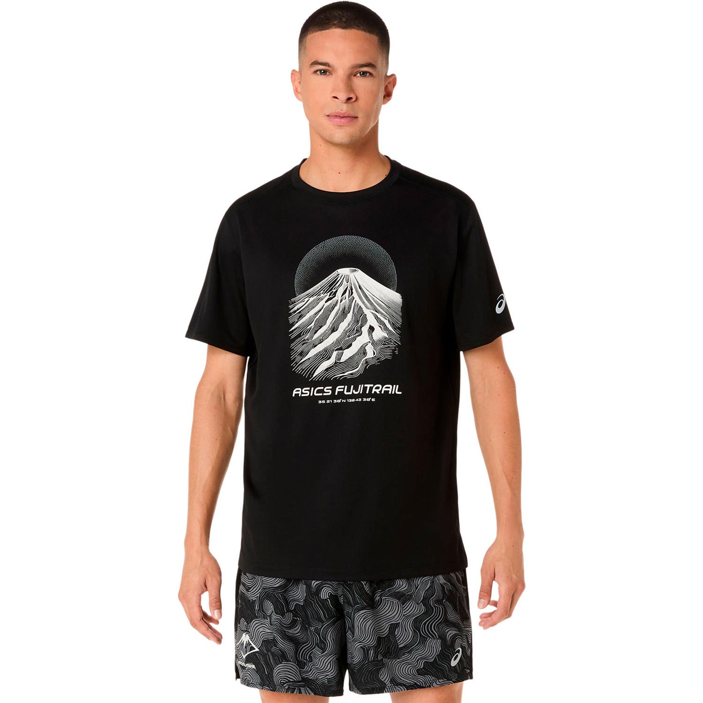 ASICS Fujitrail Logo  Running shirt Men - black, grey