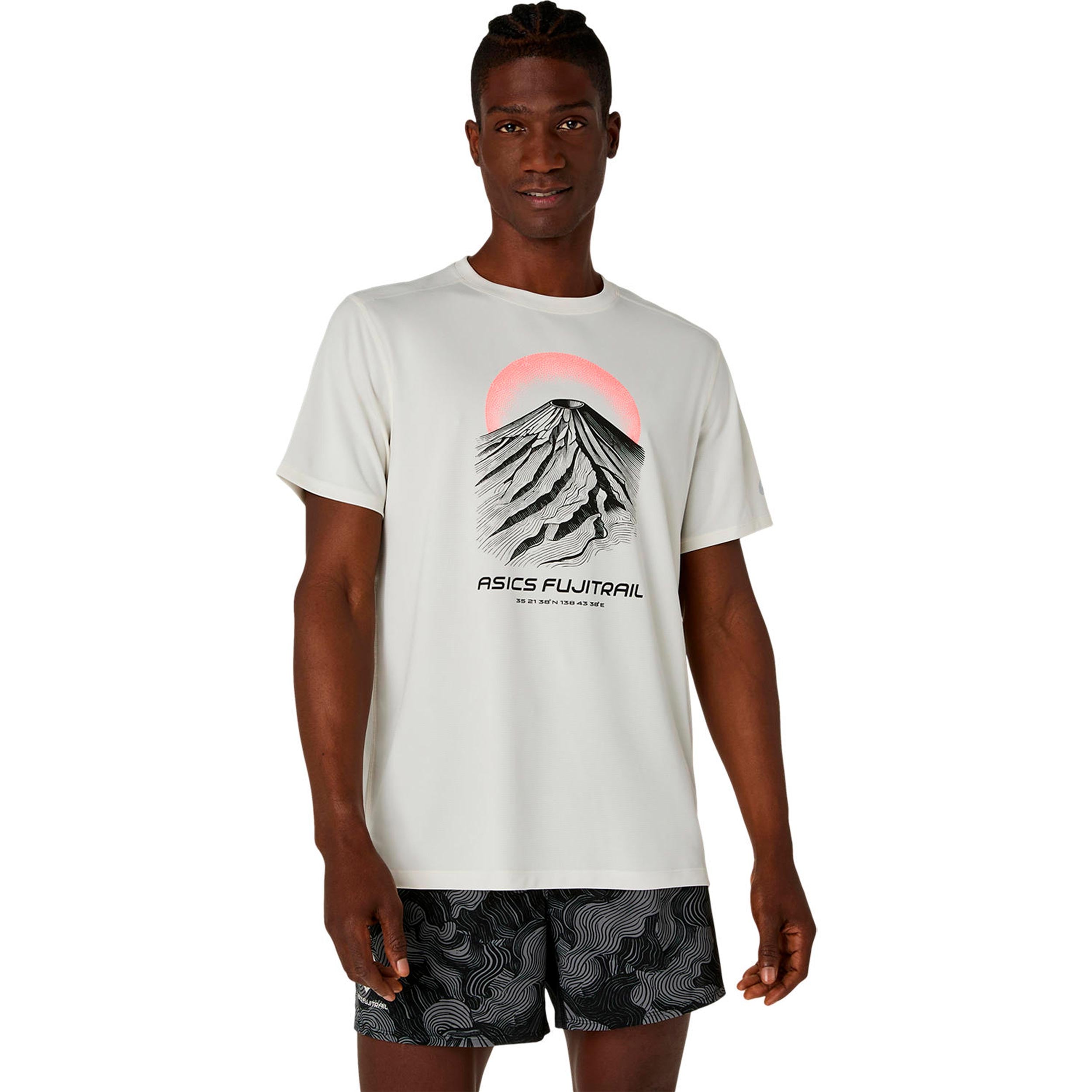 ASICS Fujitrail Logo  Running shirt Men - cream