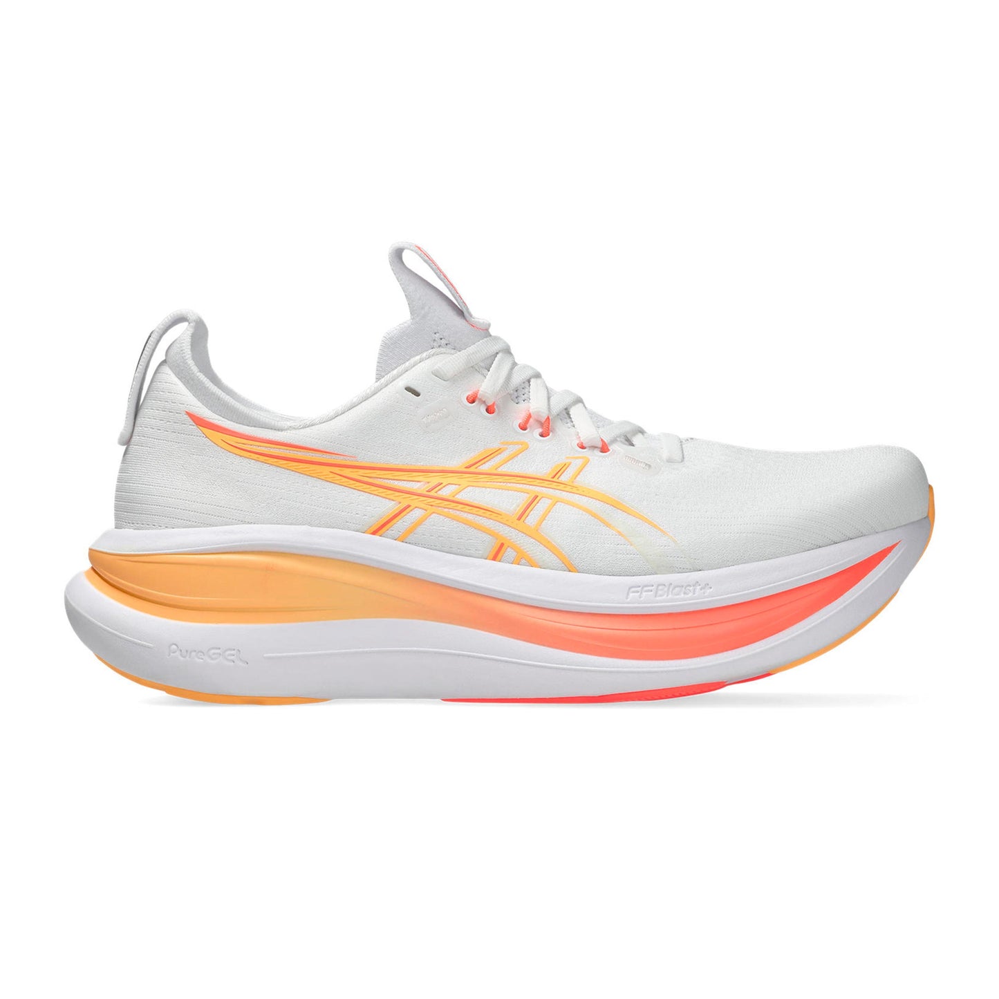 ASICS GEL-NIMBUS 28 Neutral running shoe Women - white, orange