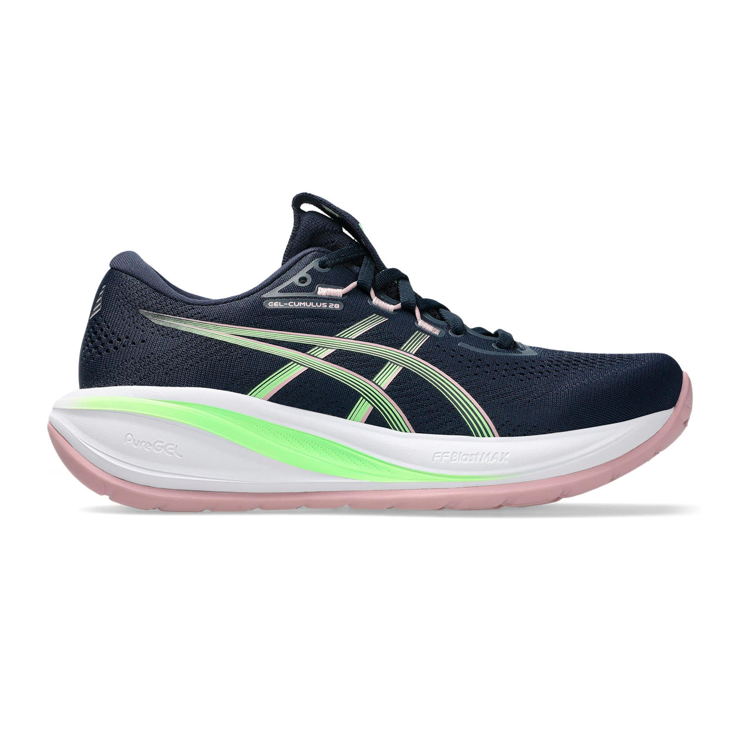 ASICS Gel-Cumulus 28 Neutral running shoe Women - dark blue, green