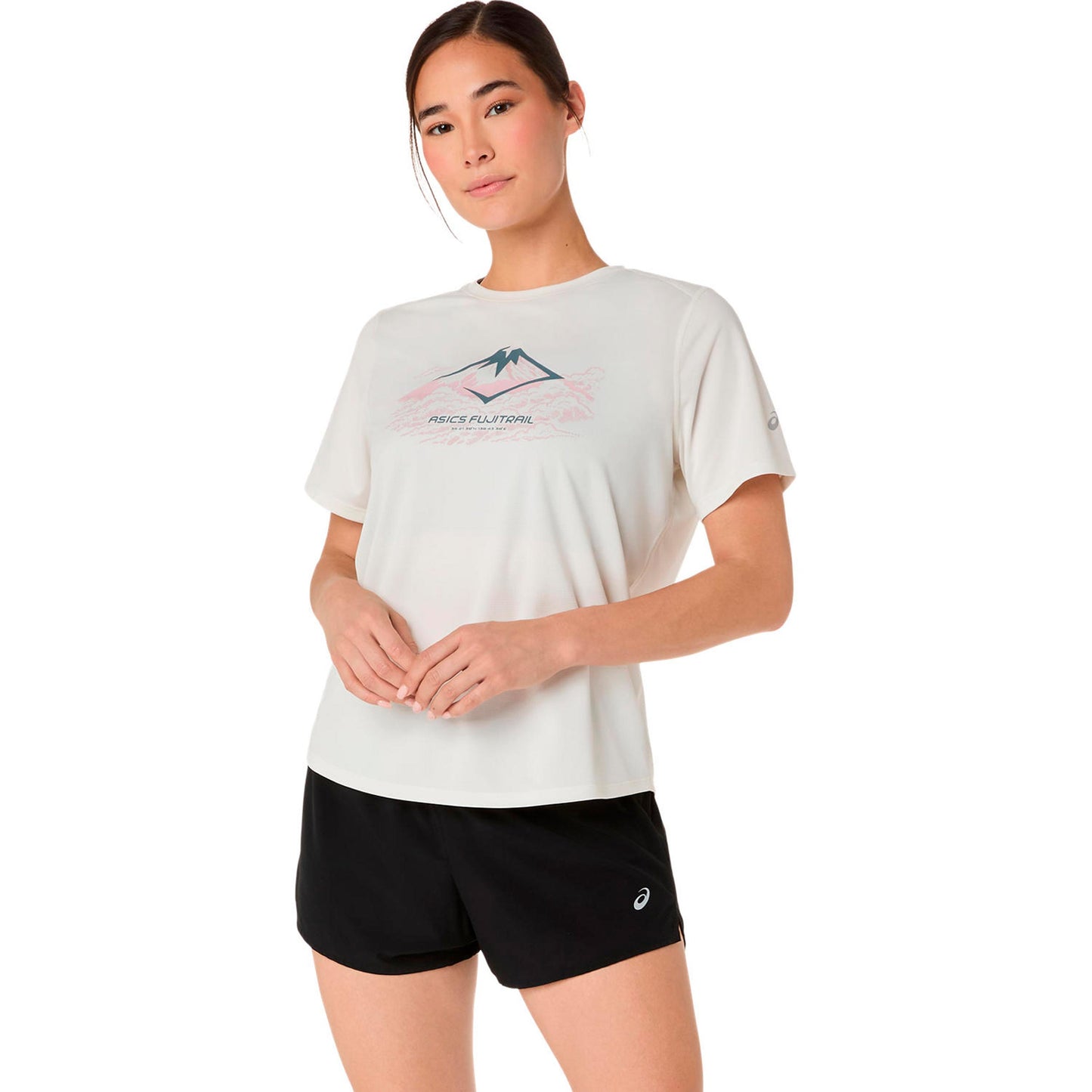 ASICS Fujitrail Logo  Running shirt Women - beige