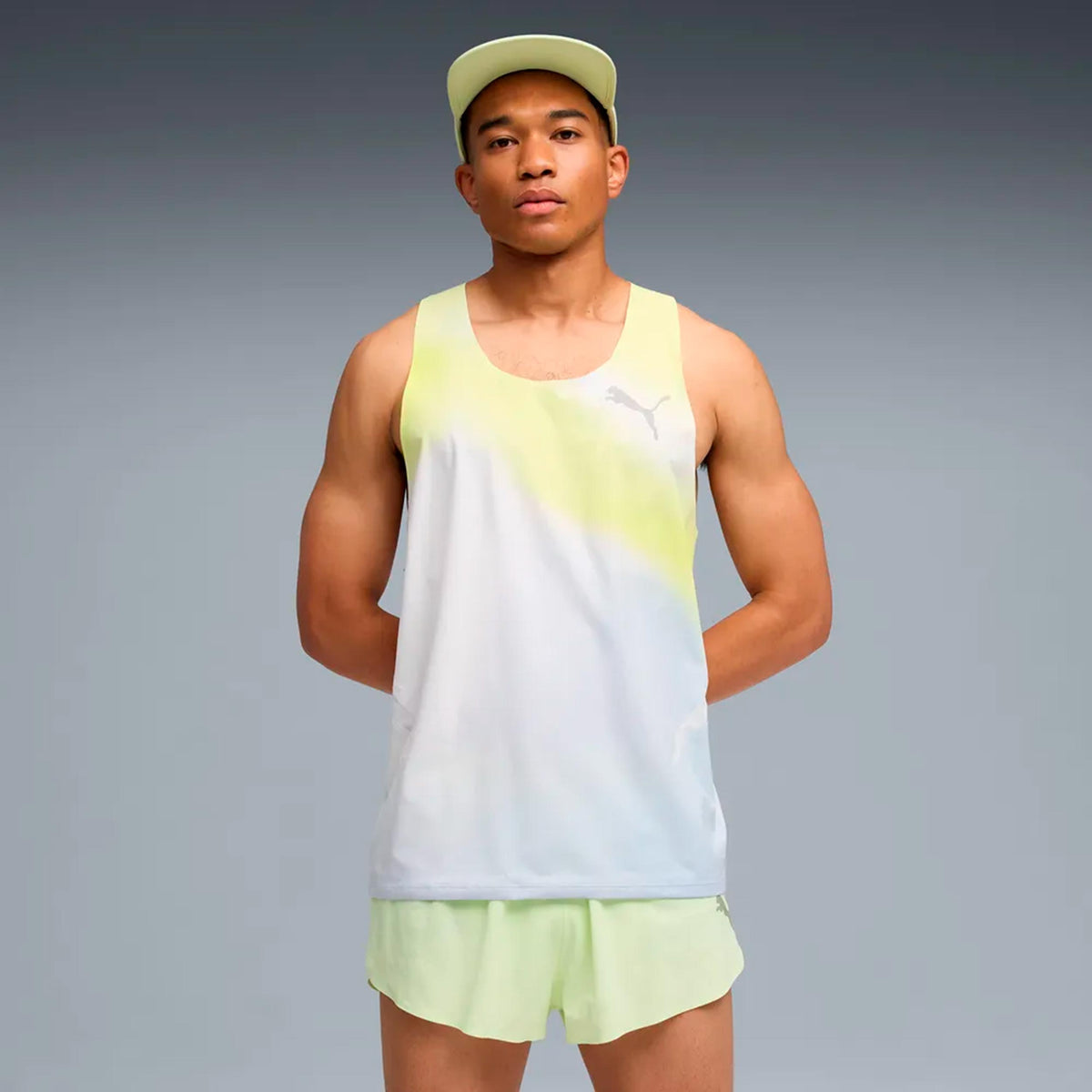 Puma Lightspeed Ultraweave Graphic  Running shirt Men - grey