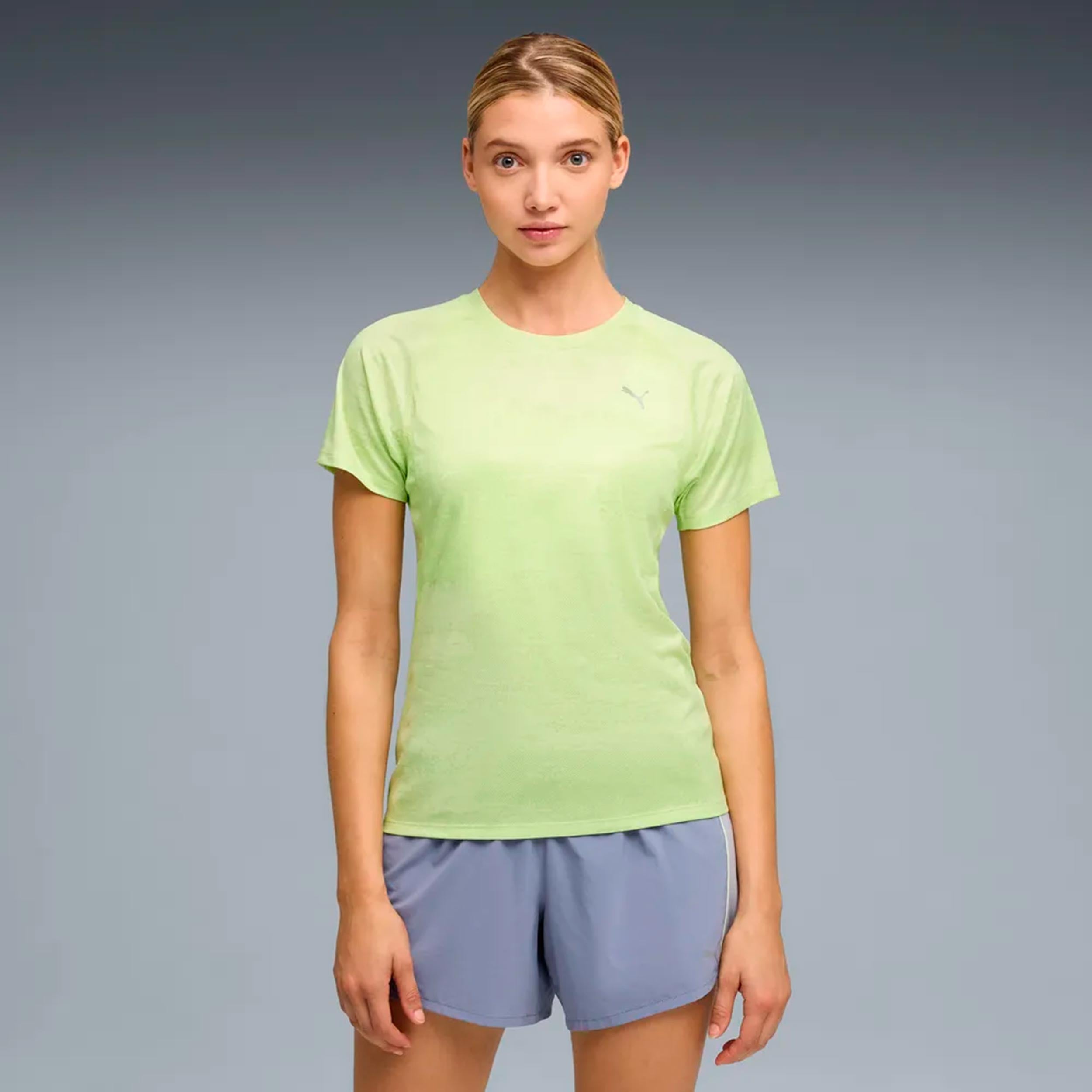 Puma Velocity AOP  Running shirt Women - green