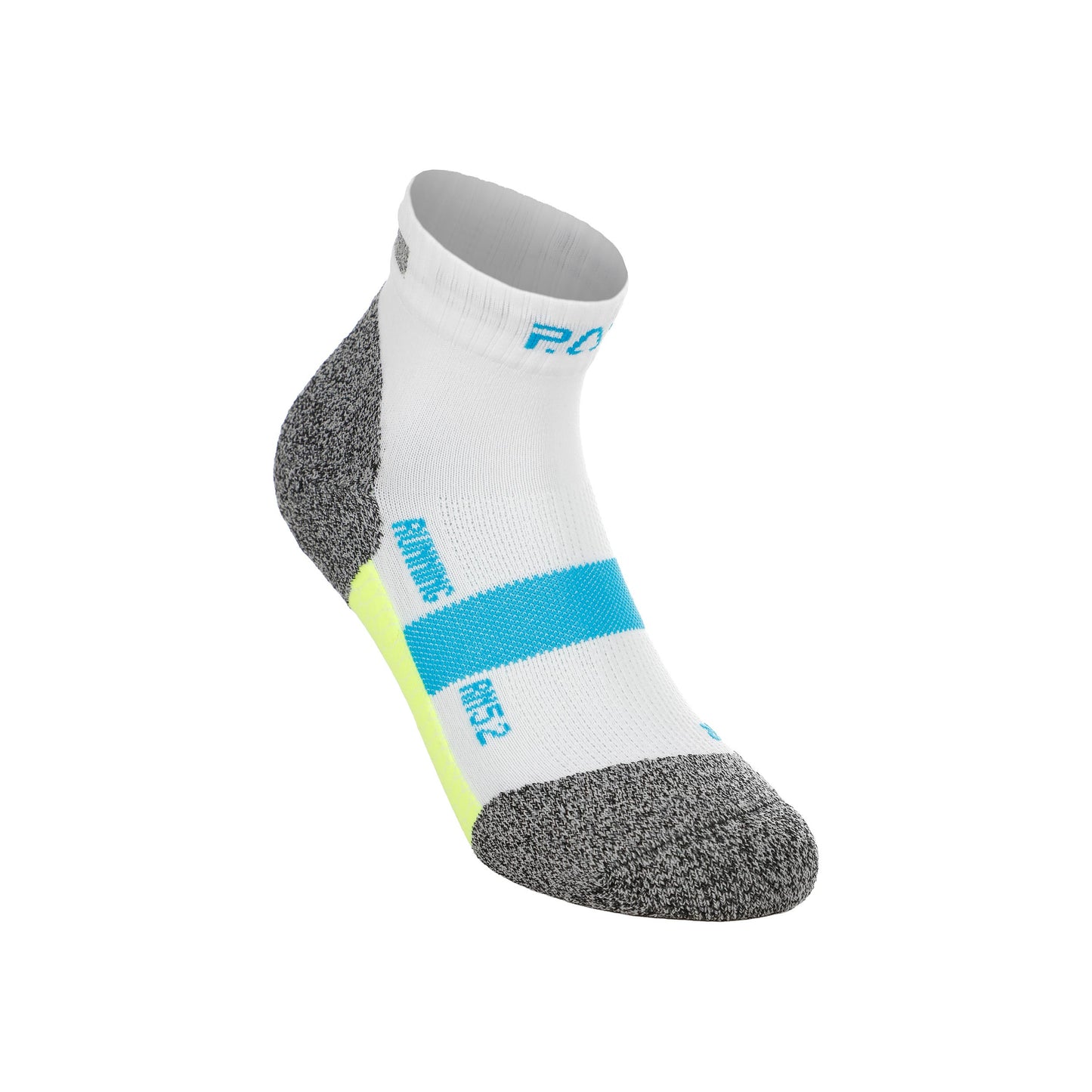 P.A.C. RN 5.2 Reflective Pro Running socks Women-white, turquoise