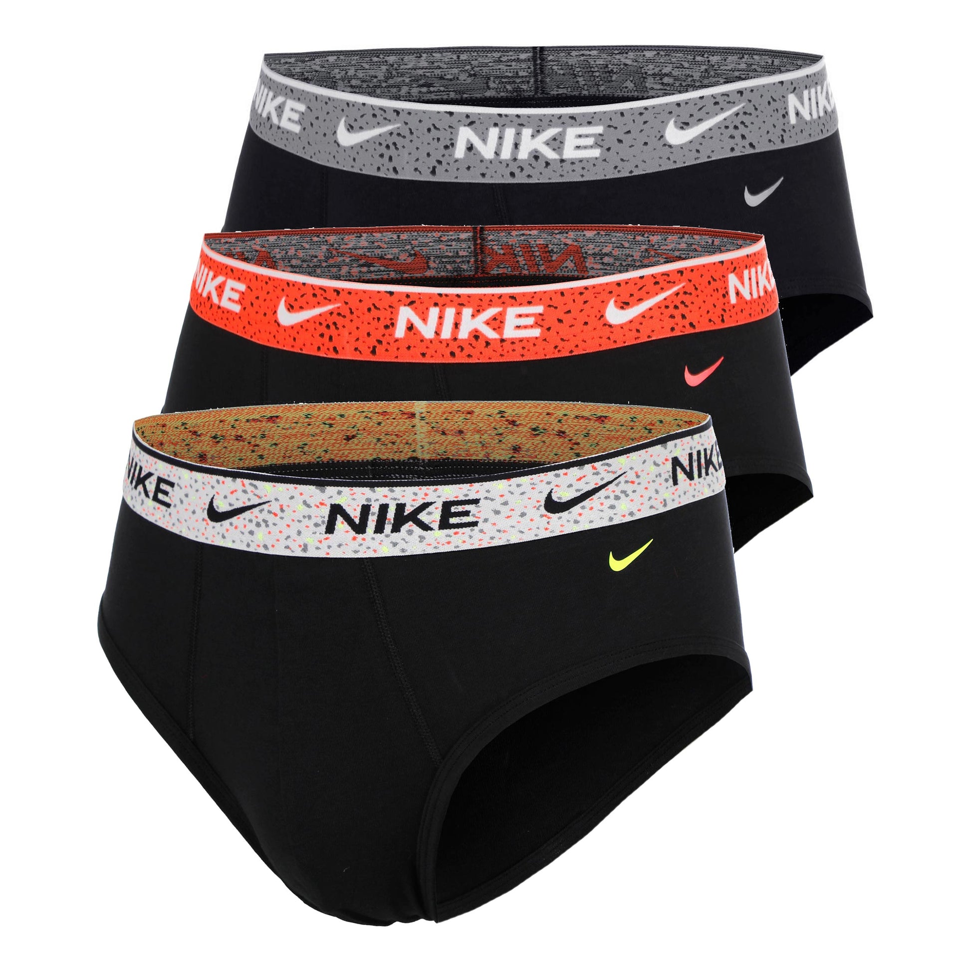 Nike Essential Cotton Stretch Brief Boxer shorts - 3 Pack Men-black, red
