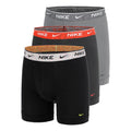Essential Cotton Stretch Boxer Brief Boxer shorts - 3 Pack Men-black, anthracite