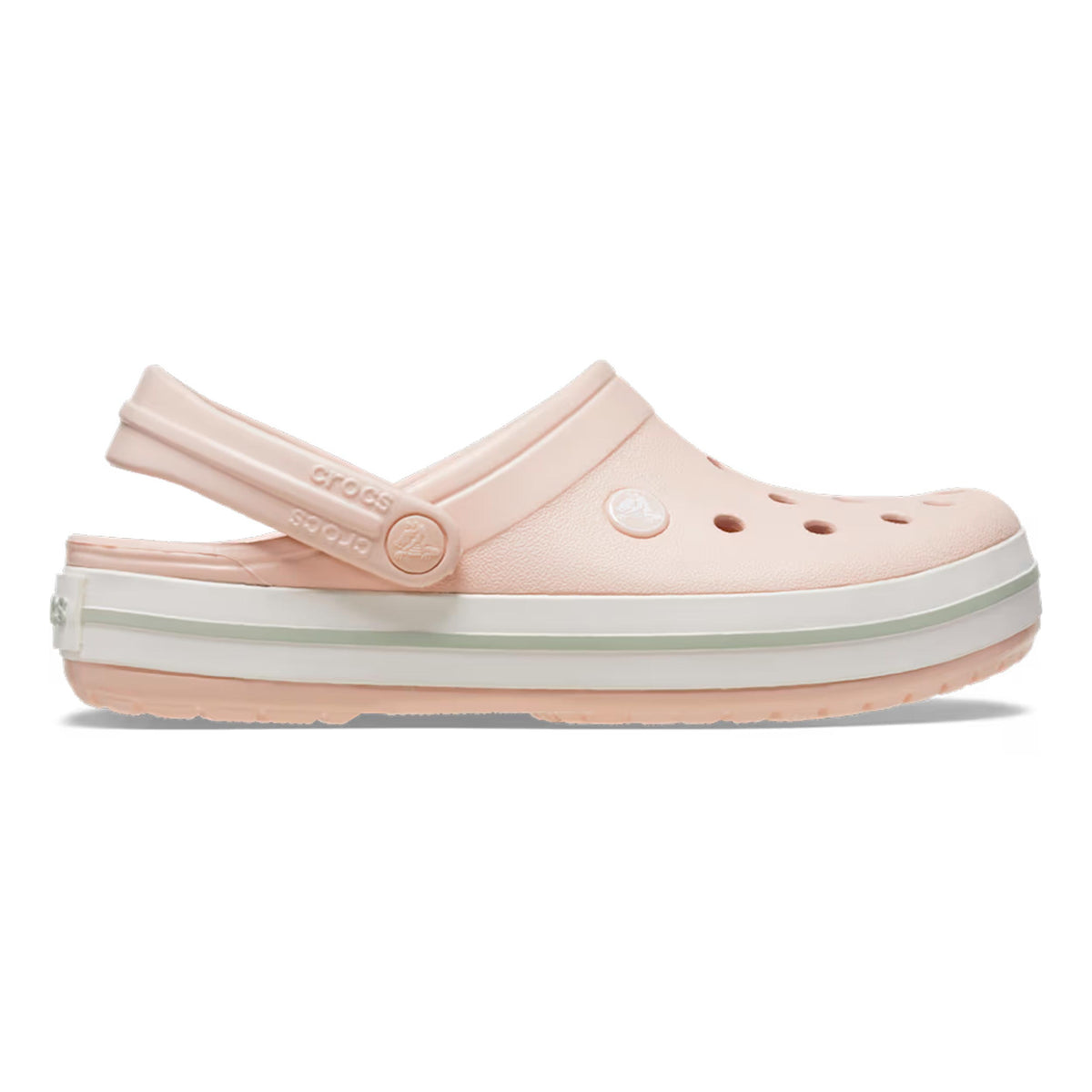 Crocs Crocband Clog Slippers Unisex - pink, white