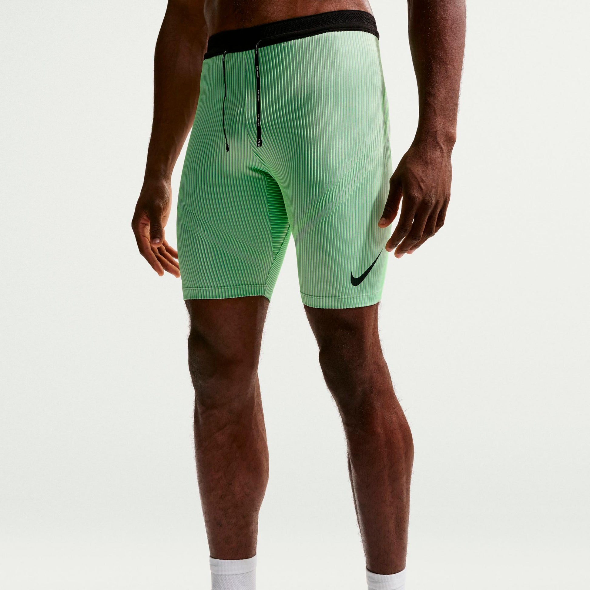 Nike AeroSwift Running tights Men - lime, black
