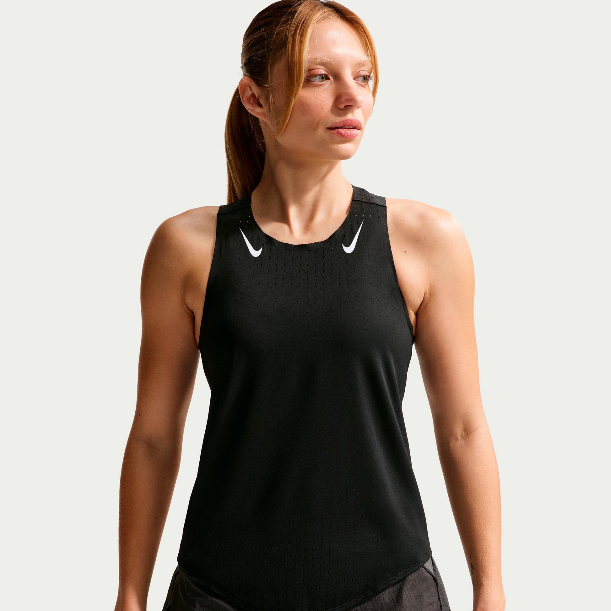 Nike AeroSwift Running shirt Women - black, white