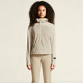 SubZ Light Zip Hoodie Women - beige
