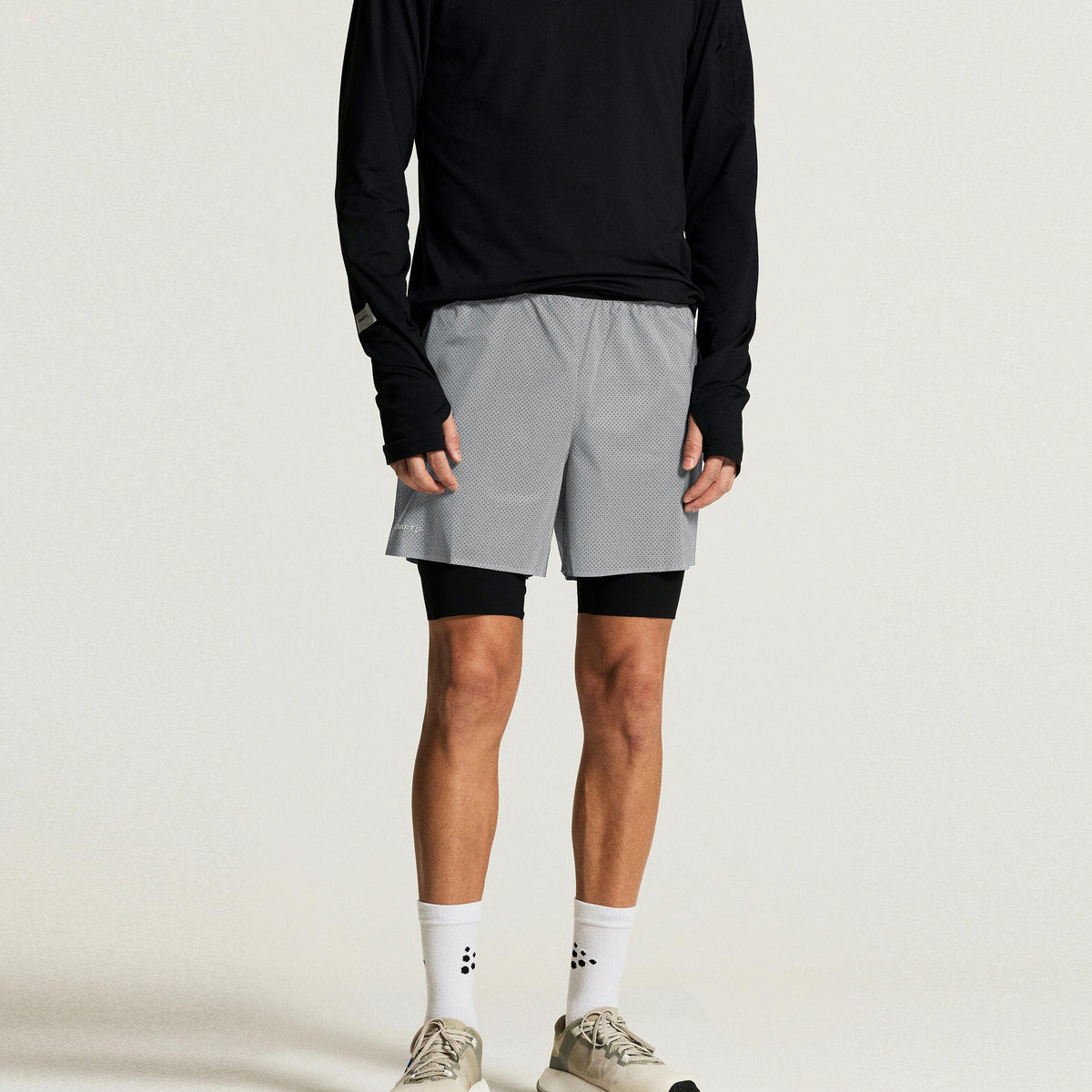 Craft Reflective Running shorts Men - silver