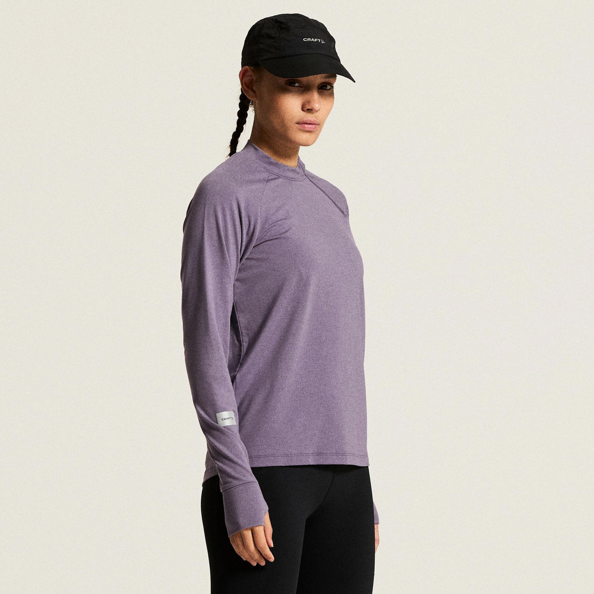 Craft SubZ Zip Running shirt Women - mauve