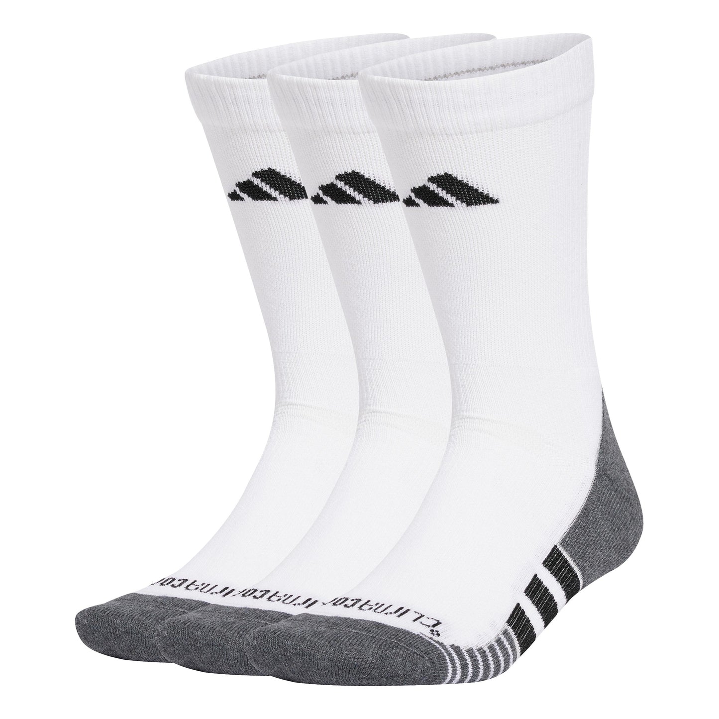adidas Performance Cushioned Crew Running Socks Unisex - white, black