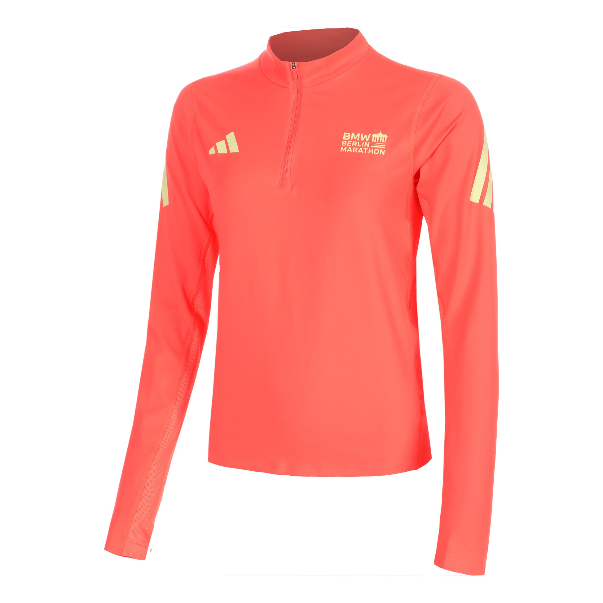 adidas BMW Berlin Running shirt Women - coral, yellow