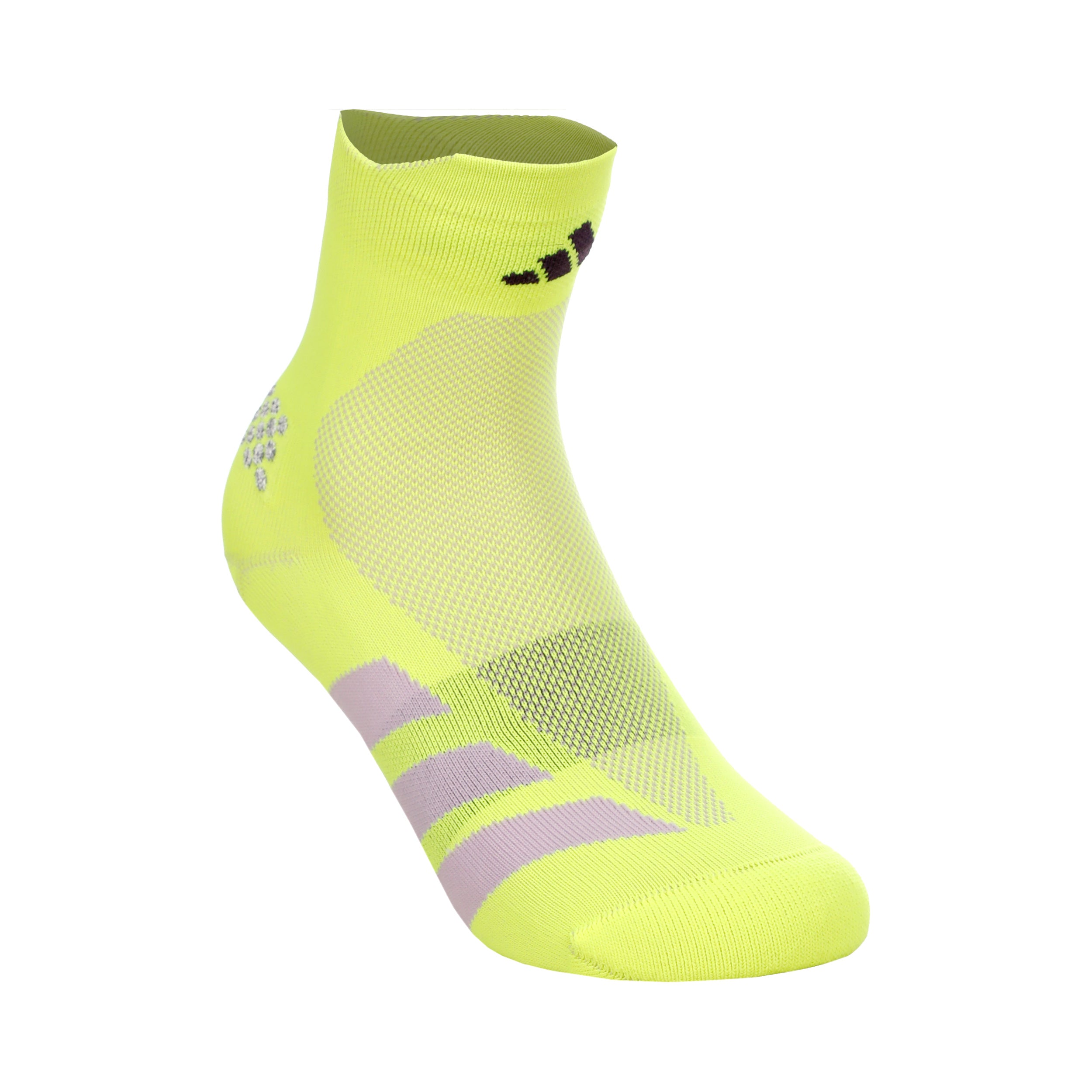 adidas adizero Quarter Running Socks Unisex - yellow, lilac