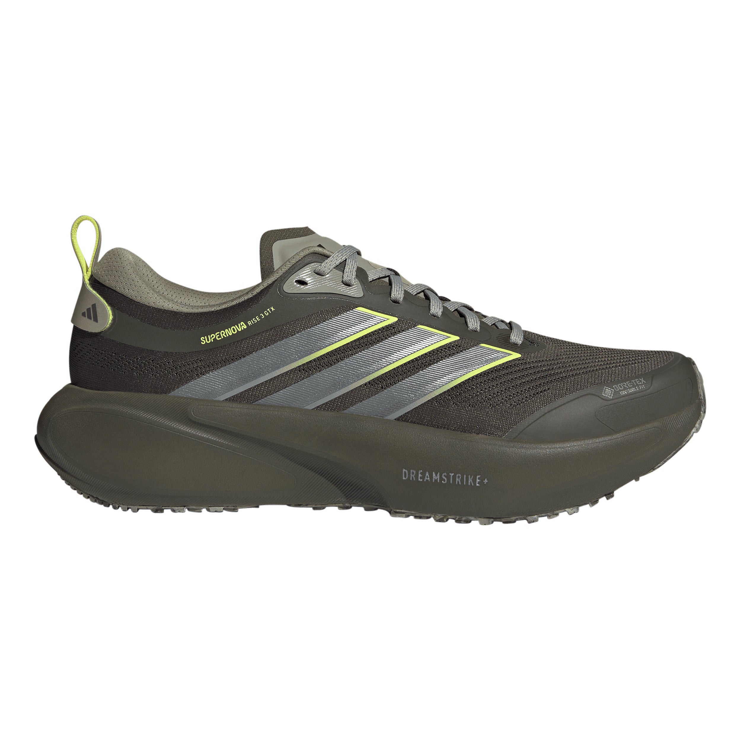 adidas Supernova Rise 3 GTX Neutral running shoe Men - olive, neon yellow