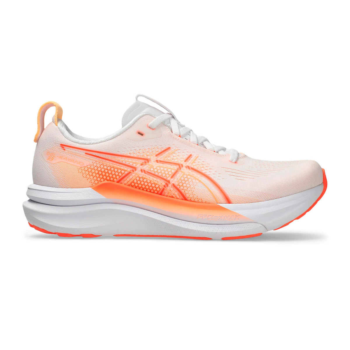 ASICS GEL-KAYANO 33 Stability running shoe Women - white, orange