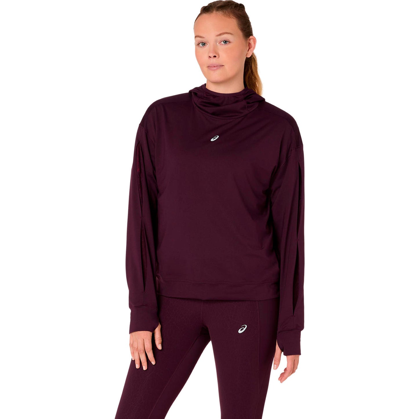 ASICS Nagino Winter Hoodie Running shirt - wine red